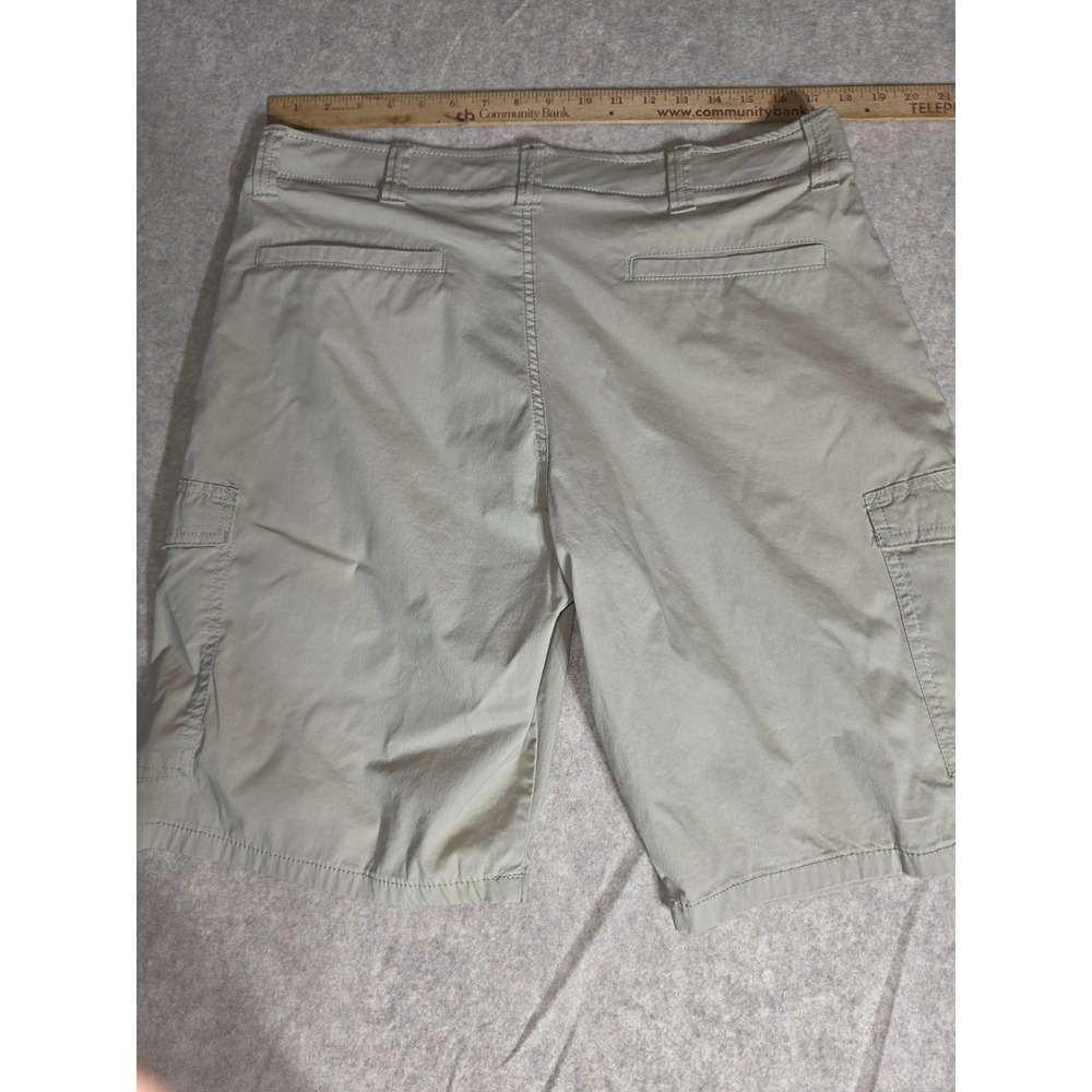 Wrangler Mens Cargo Shorts Tan Khaki Stretch Cotton Blend 60TCWBF Size 34